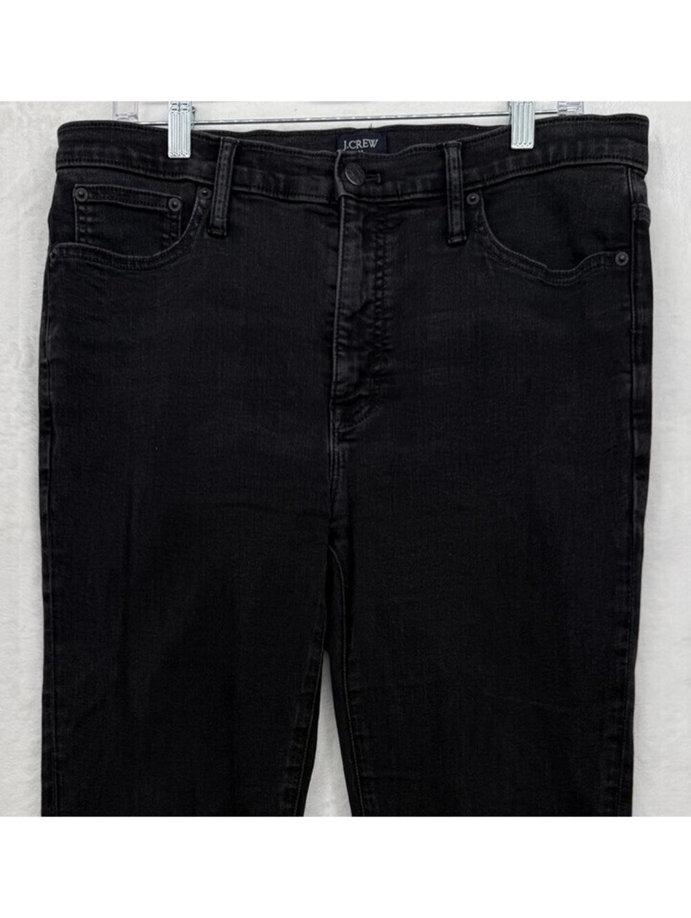 J Crew 9” Mid Rise Skinny Jeans 31 Womens Black Denim